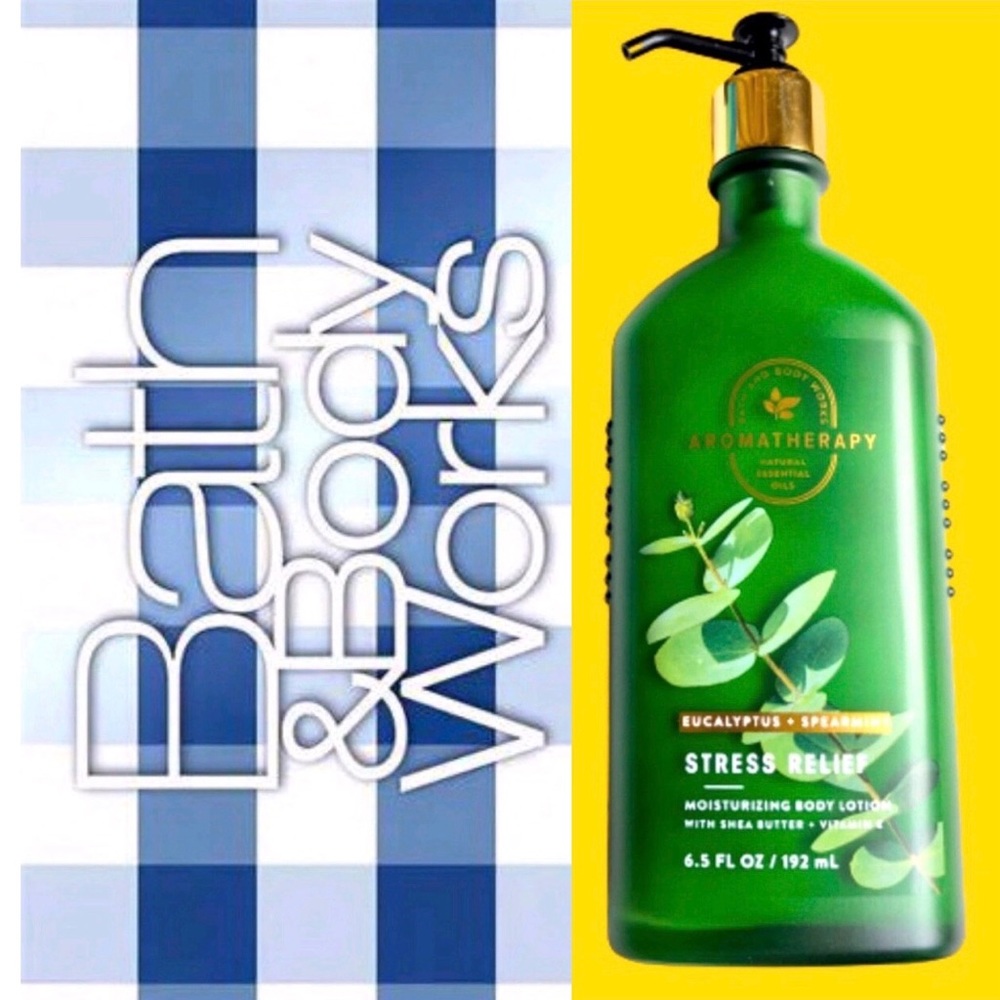 NEW Bath & Body Works AROMATHERAPY EUCALYPTUS SPEARMINT Lotion 6.5oz - Picture 1 of 10